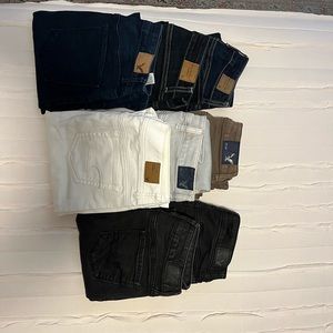 American Eagle Skinny Jeans in various colors. Size 0